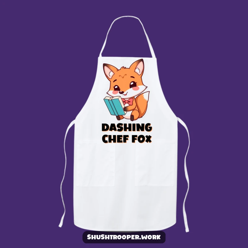 Funny Fox Chef Apron: Dapper Kitchen Wear for Readers