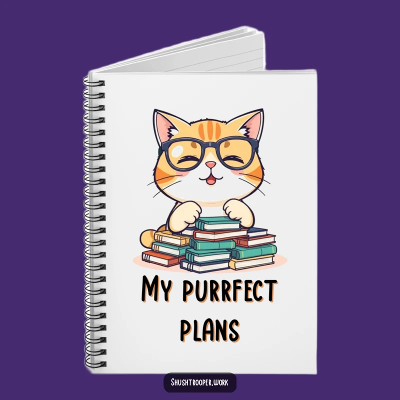 Cute Funny Giggling Cat Notebook: Tiny Notebooks Organizer Journal