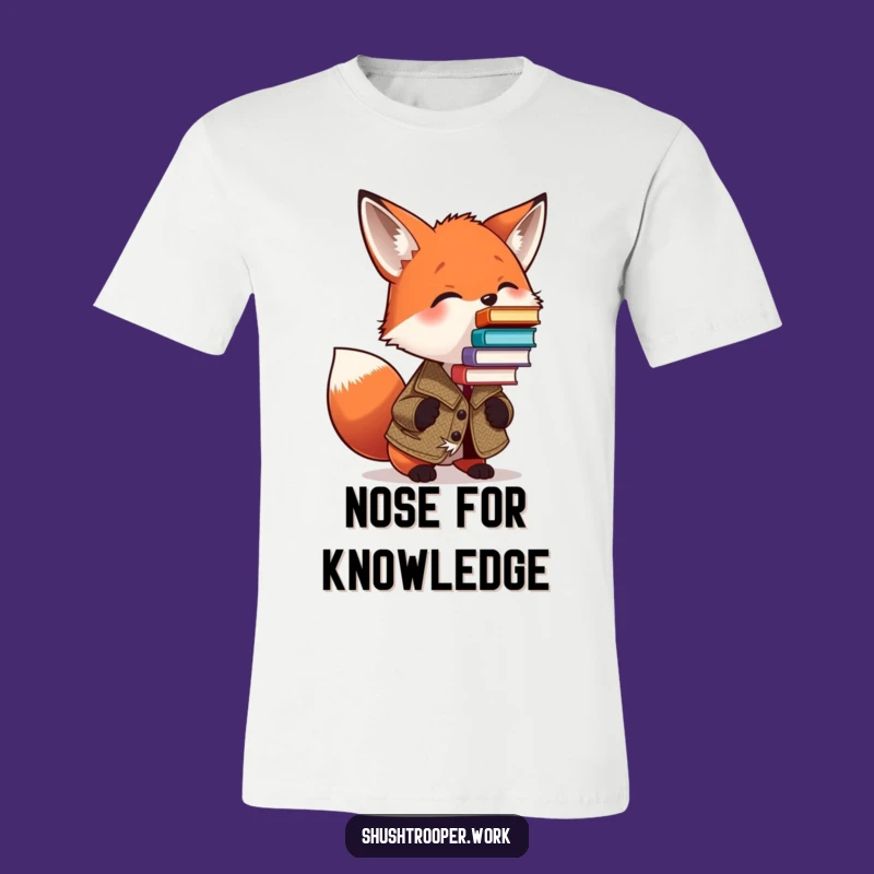 Funny Fox Tweed Jacket T-Shirt: Hilarious Literary Humor Gift for Readers